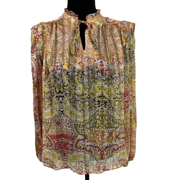 Rachel Zoe Multicolor Paisley Blouse - Picture 1 of 4